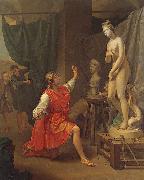 Laurent Pecheux Pygmalion and Galatea oil